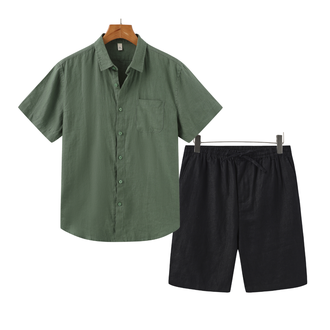 Modaura™ | Linen Combo Shorts