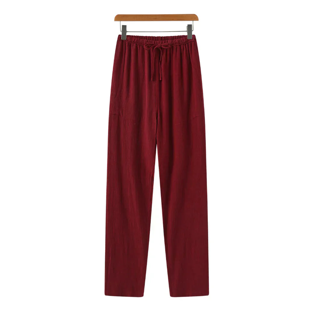 Modaura™ | Linen Slim Fit Trousers