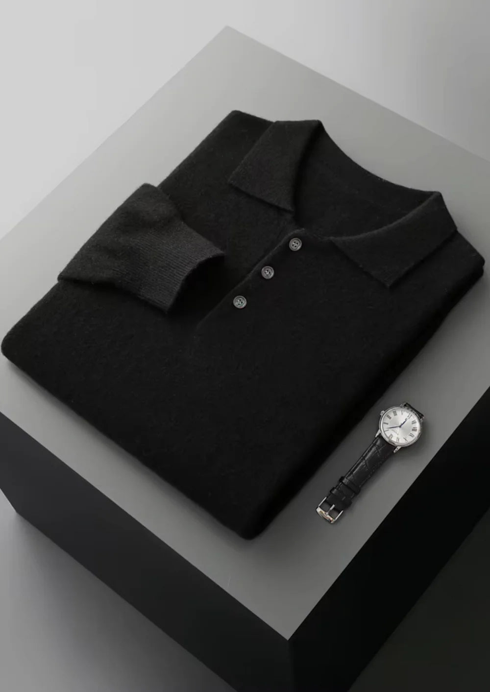 POLO CLASSIQUE EN PURE LAINE MÉRINOS EXTRA-FINE