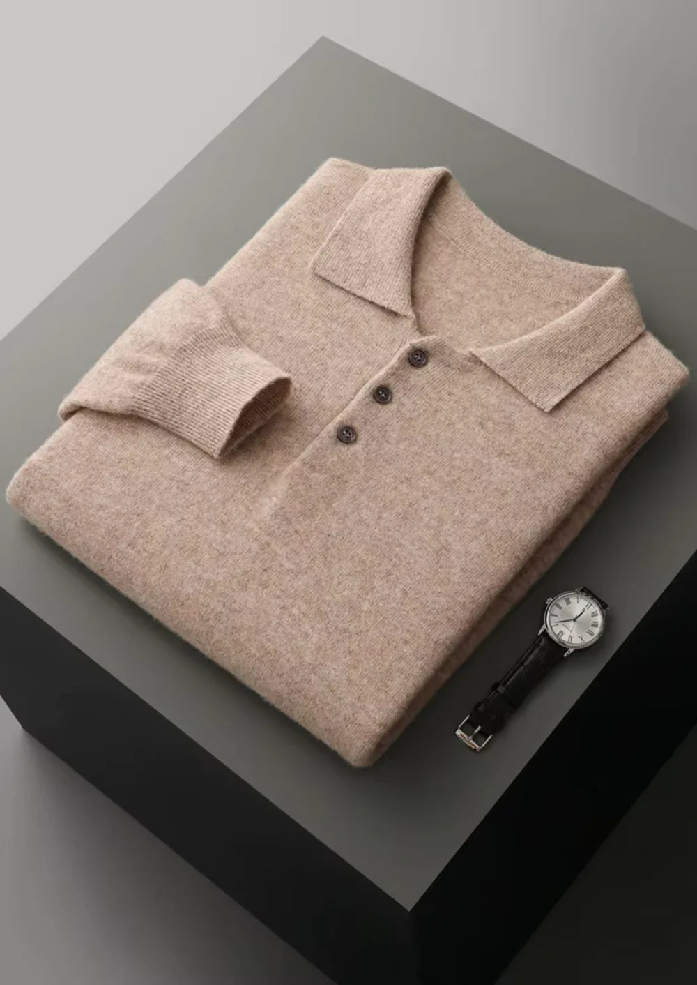 POLO CLASSIQUE EN PURE LAINE MÉRINOS EXTRA-FINE