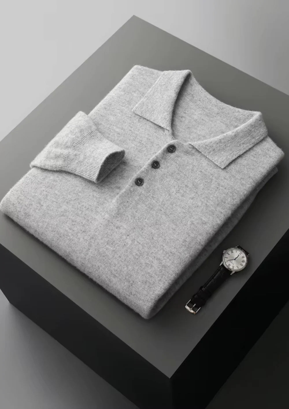 POLO CLASSIQUE EN PURE LAINE MÉRINOS EXTRA-FINE