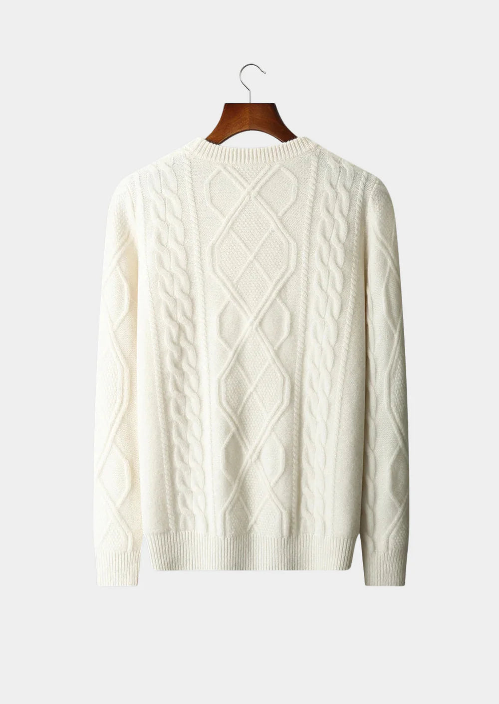 WINTERSE CREWNECK MET ZUIVERE EXTRA FIJNE MERINOWOL