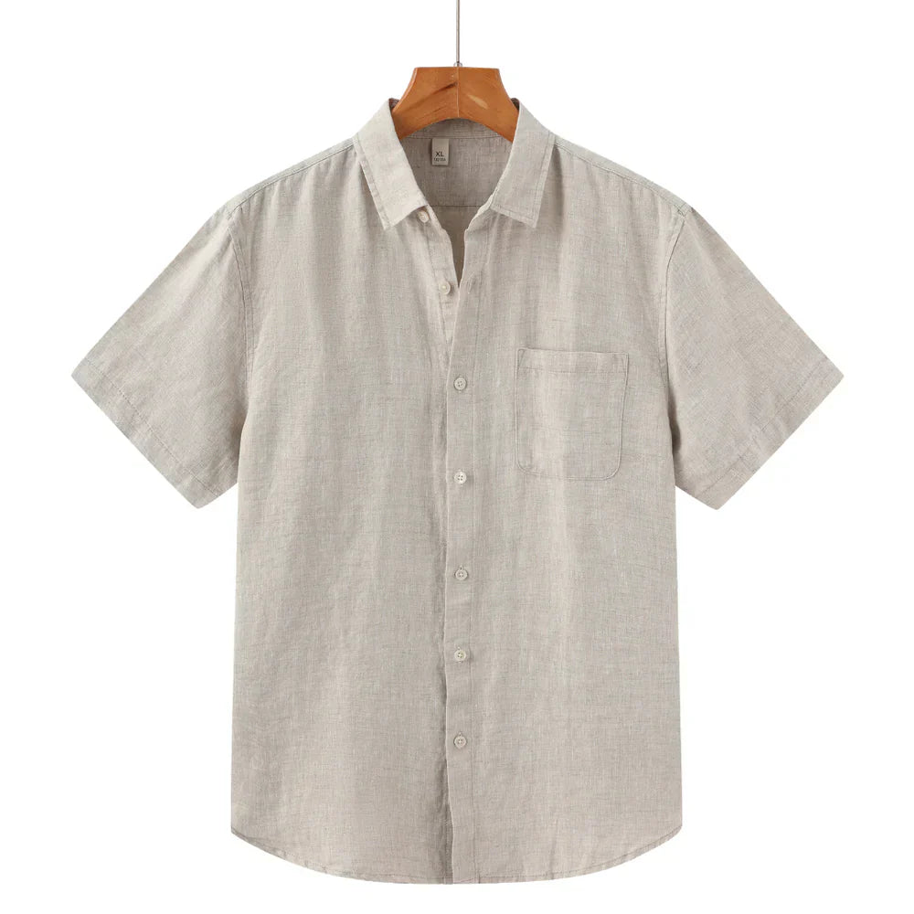 Modaura™ | Linen shirt short sleeve