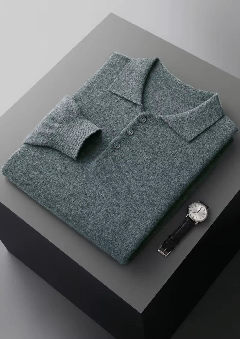 POLO CLASSIQUE EN PURE LAINE MÉRINOS EXTRA-FINE