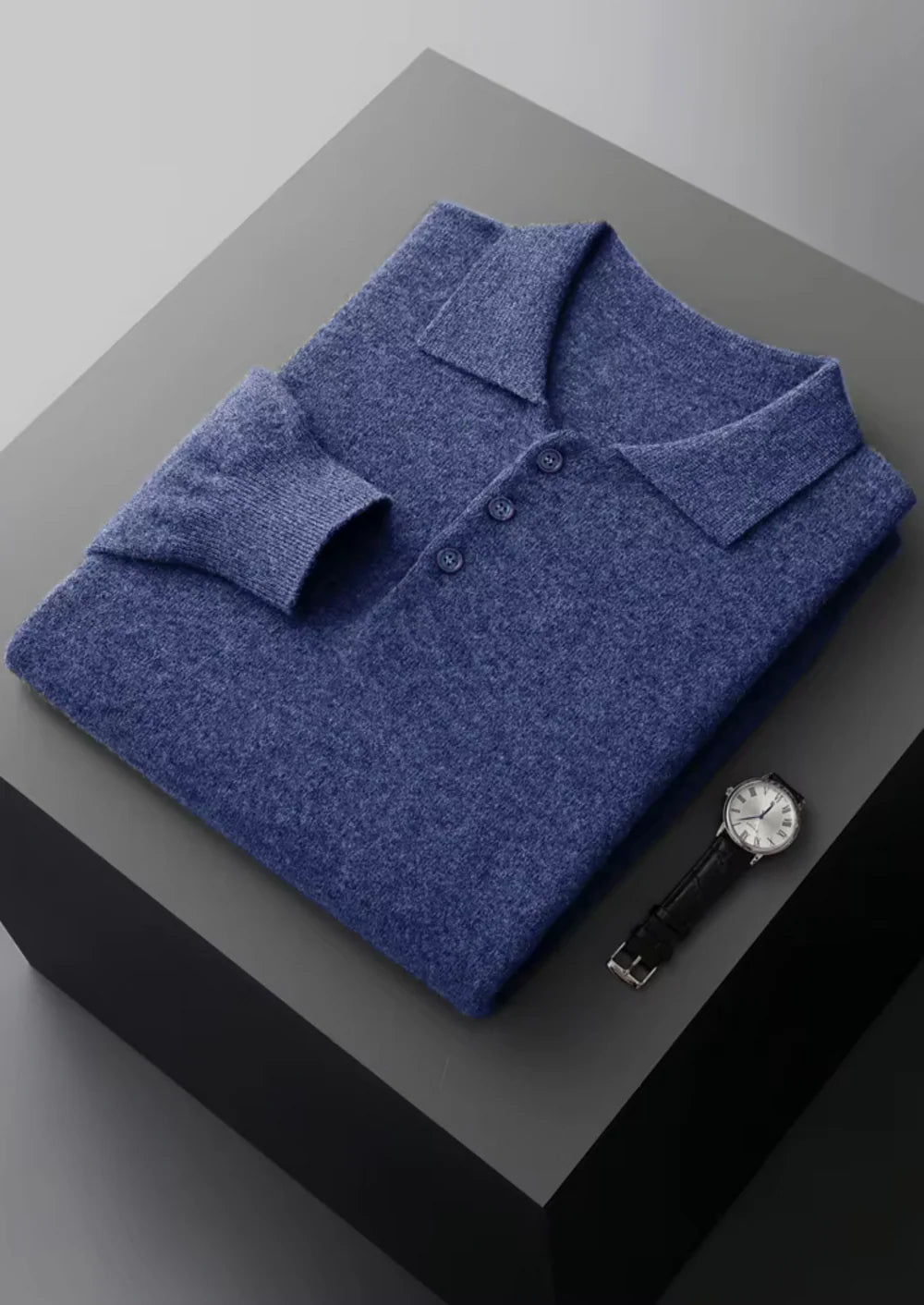 POLO CLASSIQUE EN PURE LAINE MÉRINOS EXTRA-FINE