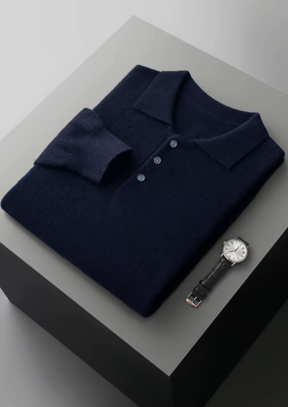 POLO CLASSIQUE EN PURE LAINE MÉRINOS EXTRA-FINE