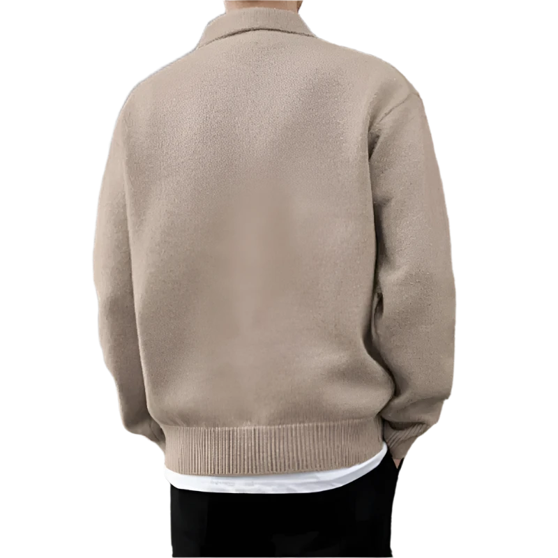 Modaura™ | Woolen Button Half Zip