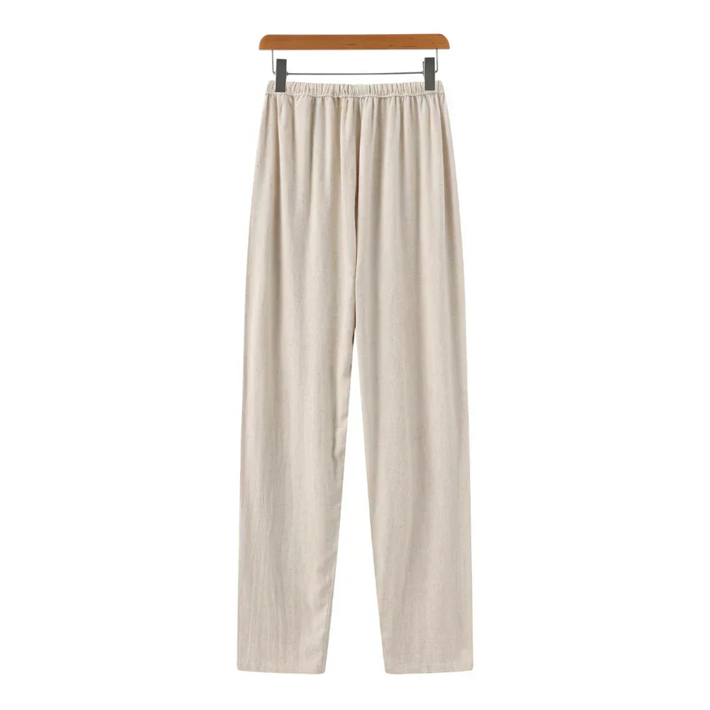 Modaura™ | Linen Slim Fit Trousers