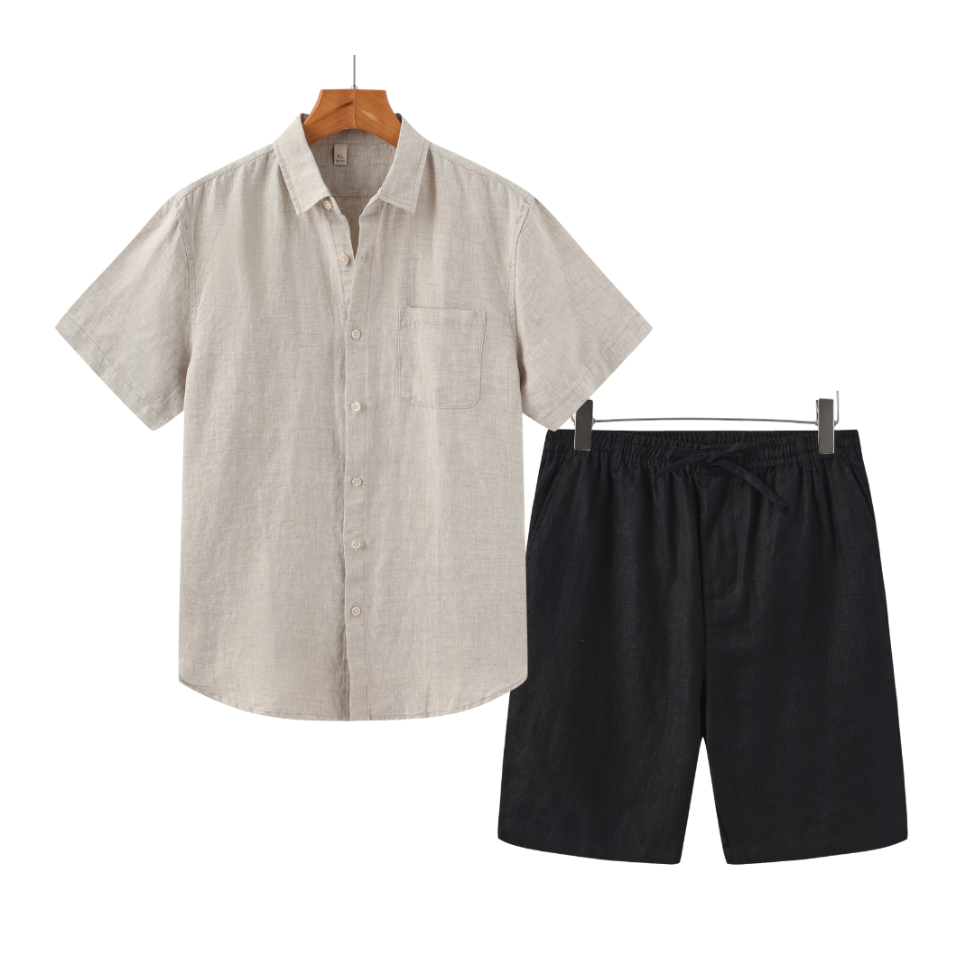 Modaura™ | Linen Combo Shorts