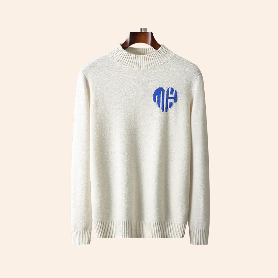 Modaura™ | 100% CASHMERE HEART SWEATER