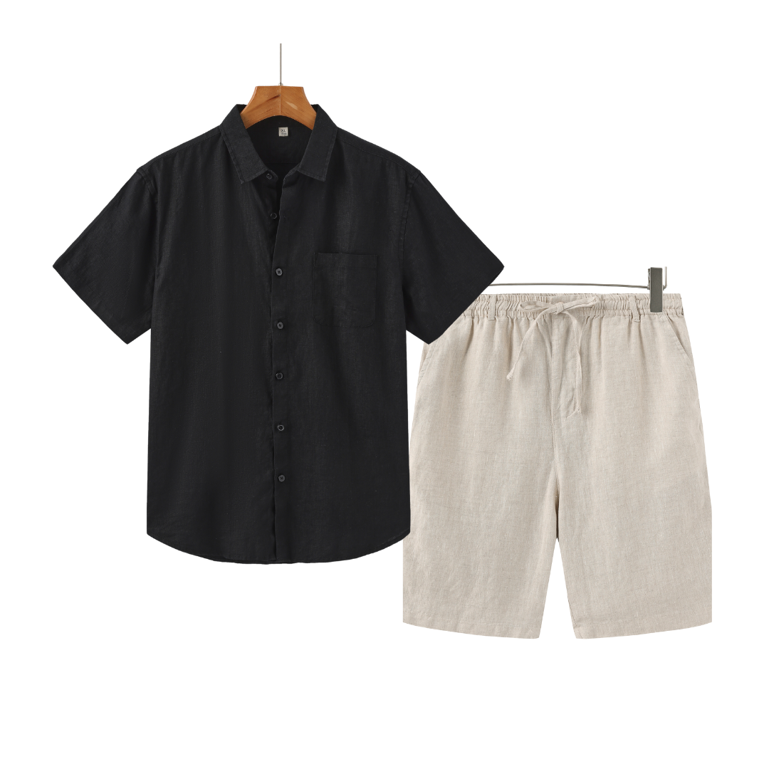 Modaura™ | Linen Combo Shorts