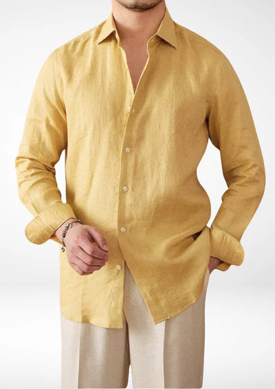 PORTOFINO COASTAL SHIRT - Geel