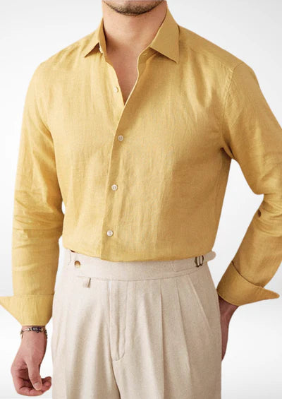 PORTOFINO COASTAL SHIRT - Geel