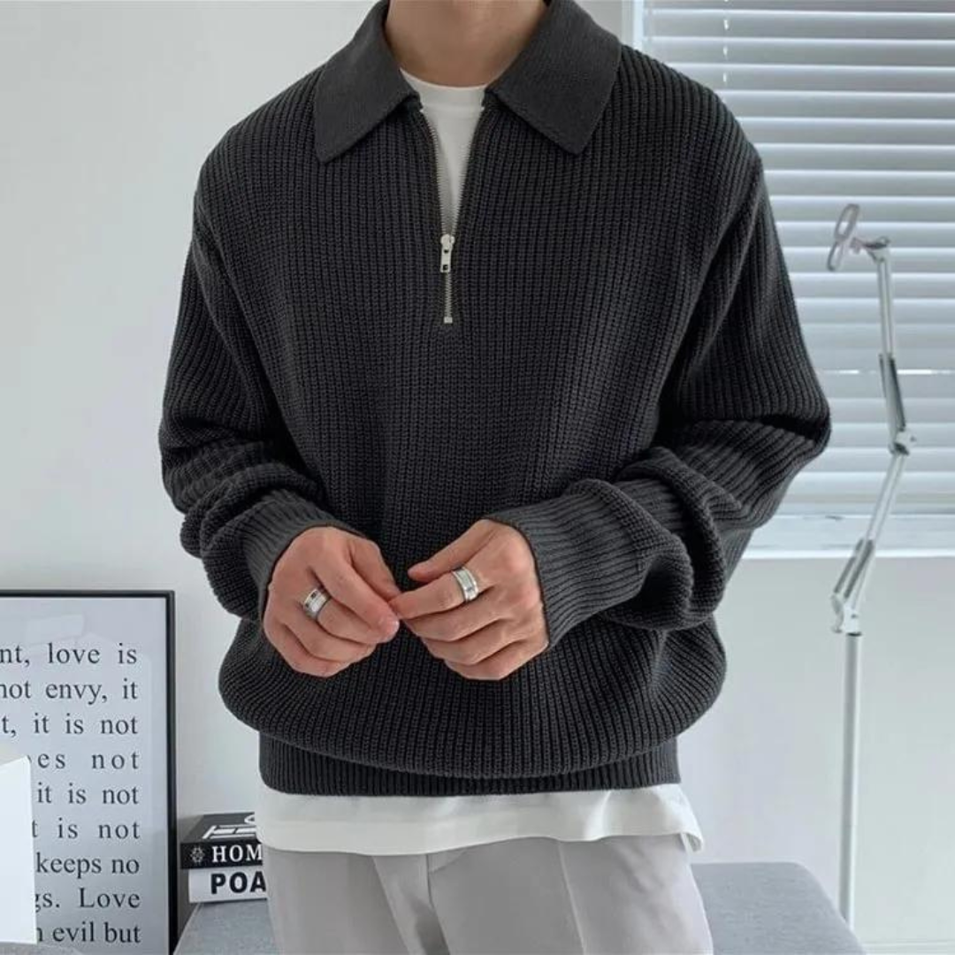 Modaura™ | Cesare Half Zip Sweater