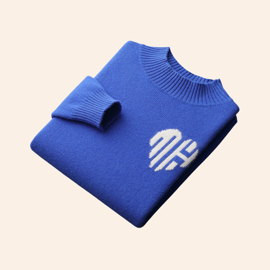 Modaura™ | 100% CASHMERE HEART SWEATER