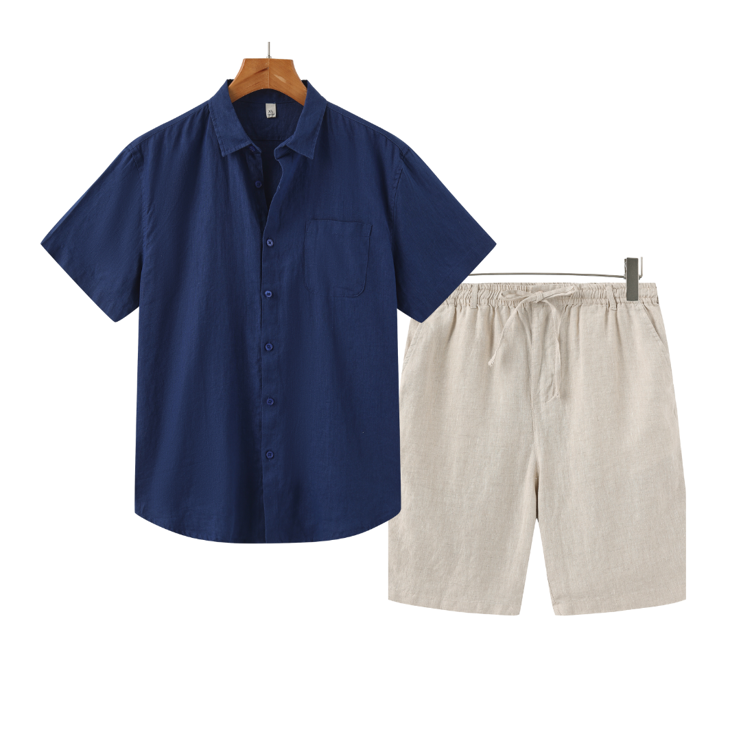 Modaura™ | Linen Combo Shorts