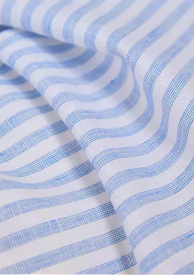 CHEMISE CÔTIÈRE À RAYURES PORTOFINO - Bleu clair