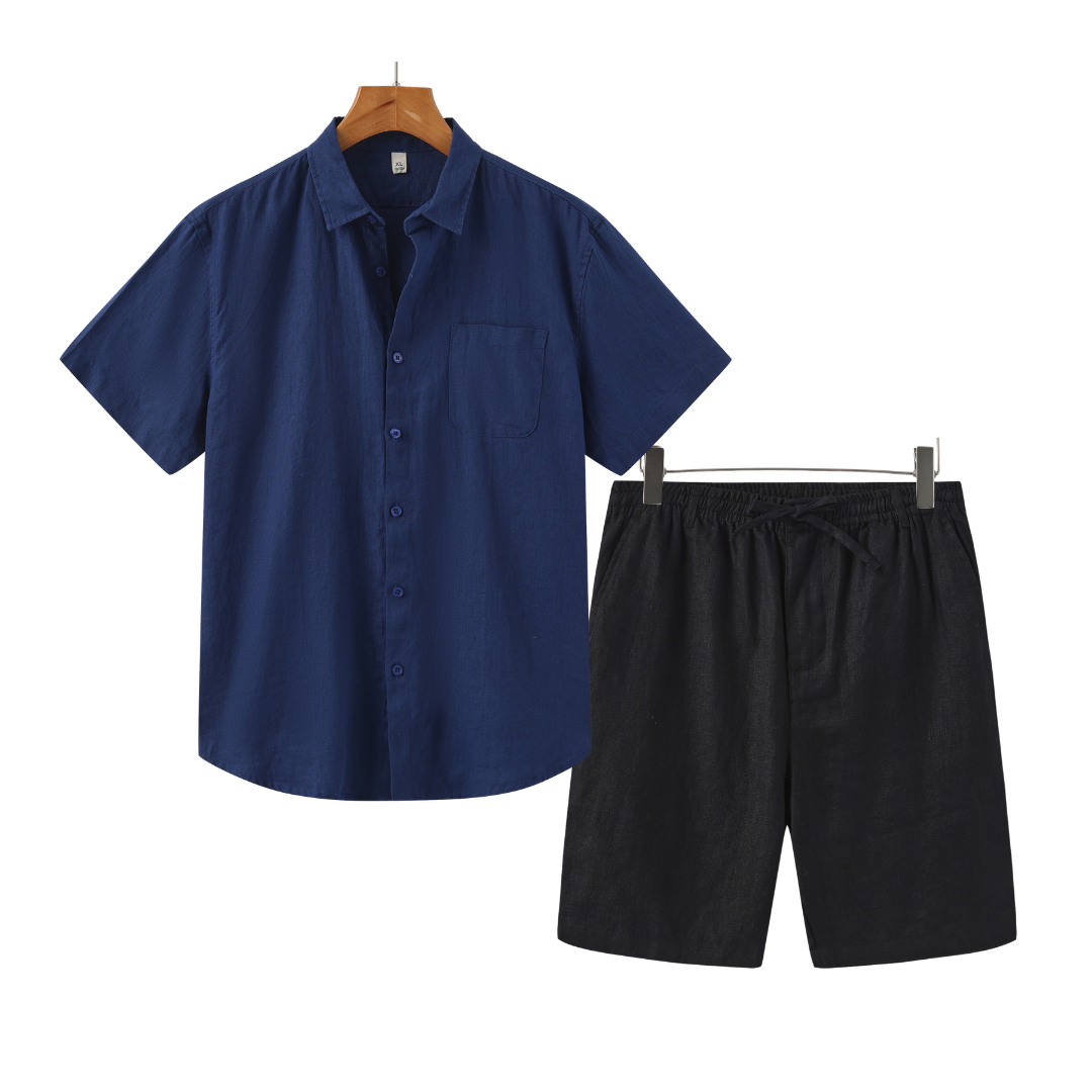 Modaura™ | Linen Combo Shorts