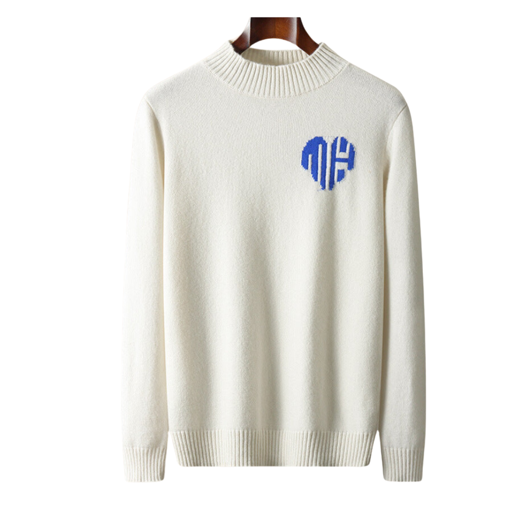 Modaura™ | 100% CASHMERE HEART SWEATER