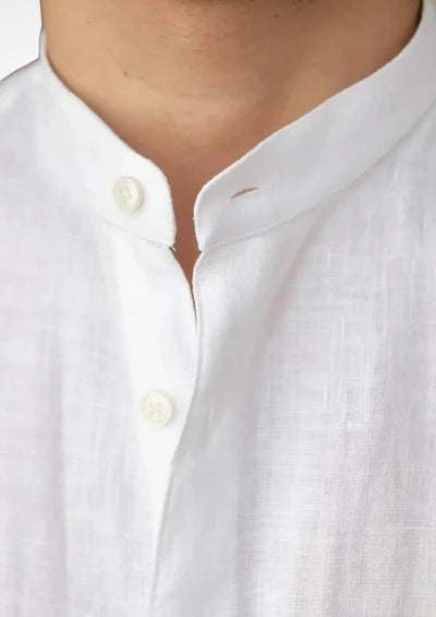Chemise en lin BRUNELLO SEASIDE - Blanc