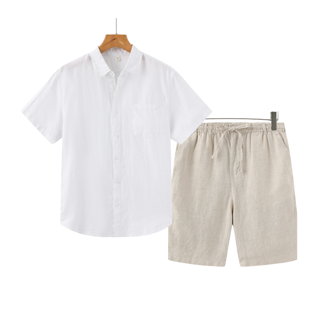 Modaura™ | Linen Combo Shorts