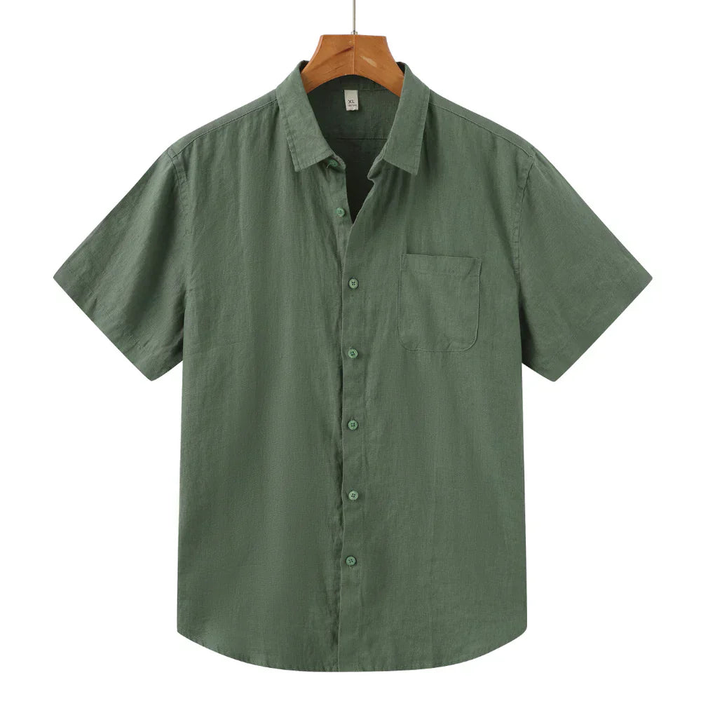 Modaura™ | Linen shirt short sleeve