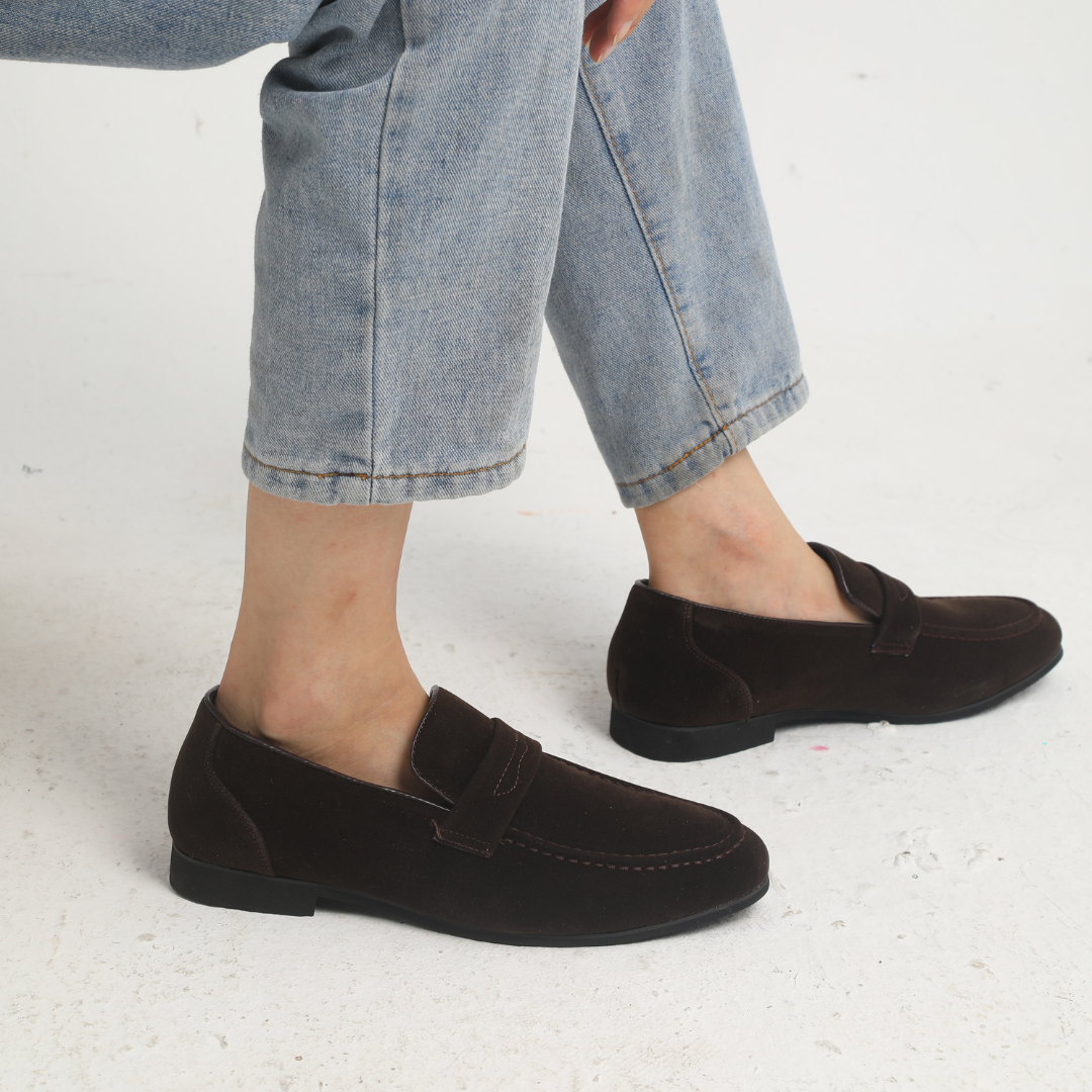 Modaura™ | Suede Strap Loafers