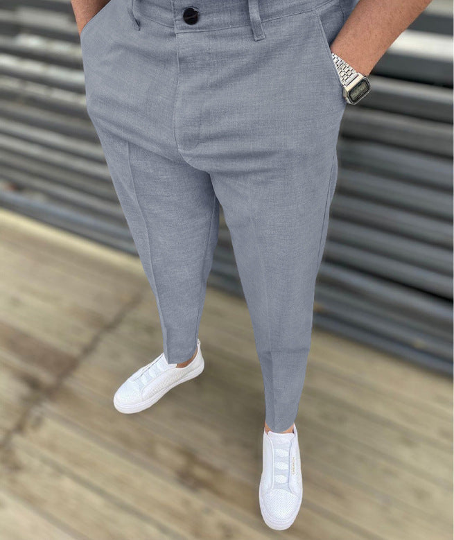 Modaura™ | Slim Fit Casual Trousers