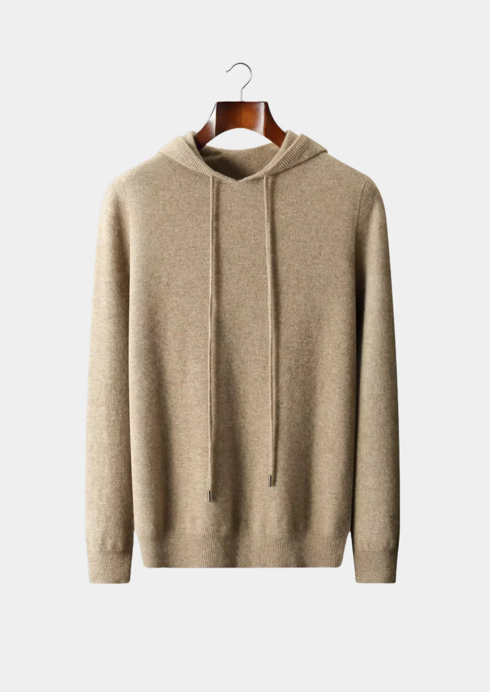 Pure extra fijne merinowol vrijetijdshoodie