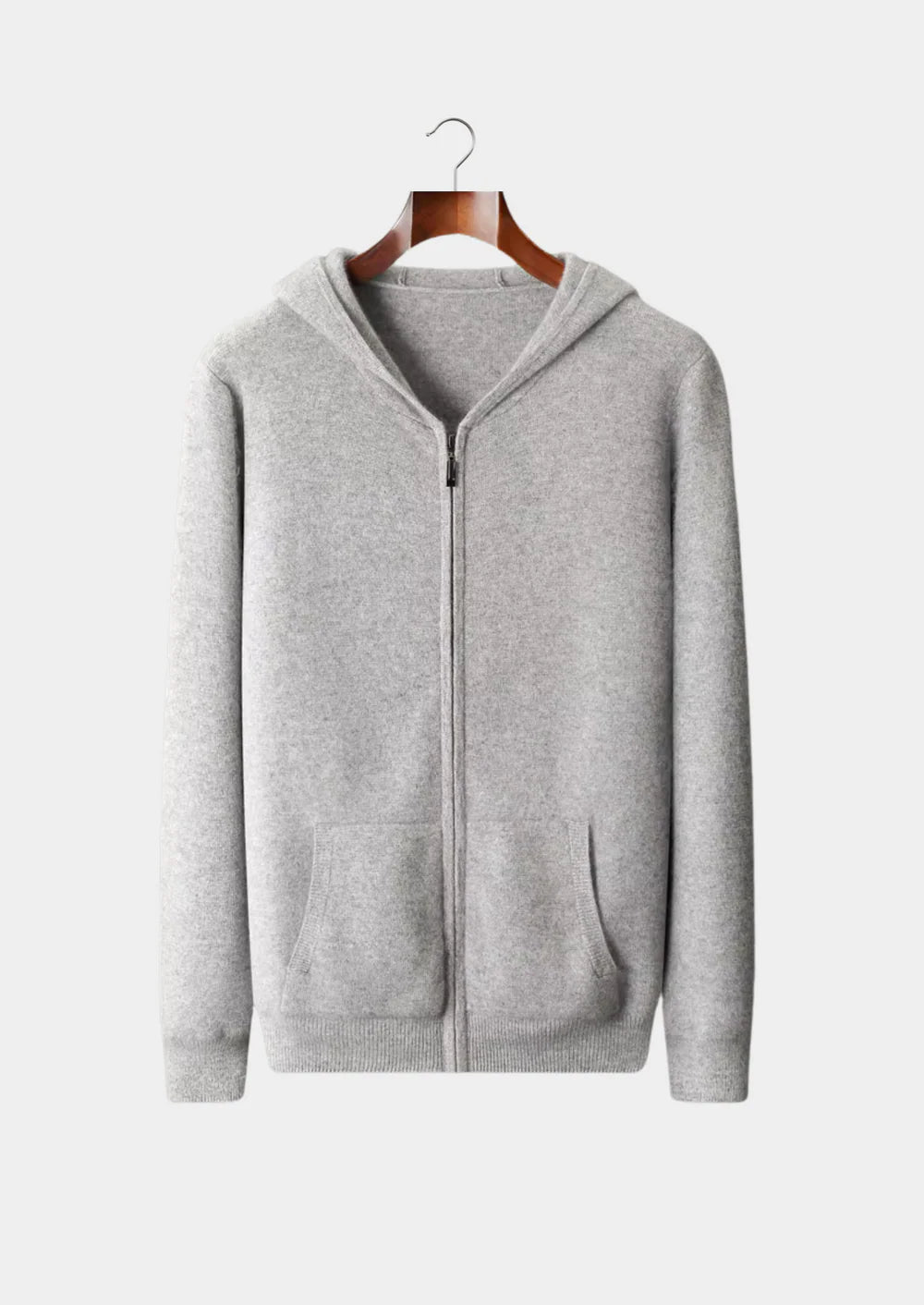 ZUIVERE EXTRA-FIJNE MERINO WOL RITS HOODIE