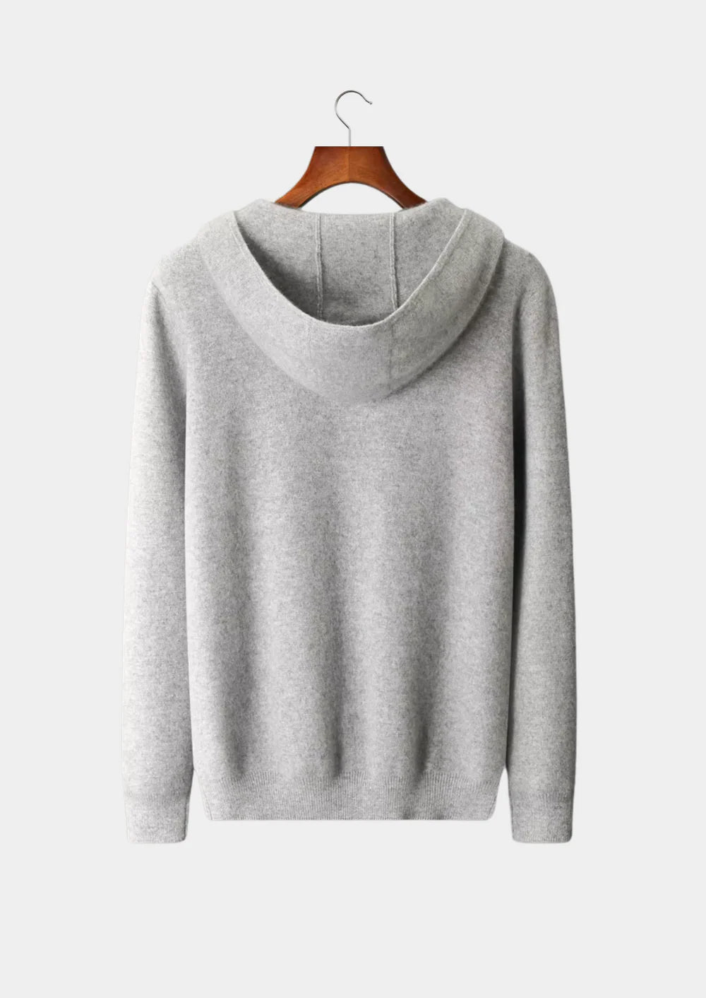 ZUIVERE EXTRA-FIJNE MERINO WOL RITS HOODIE